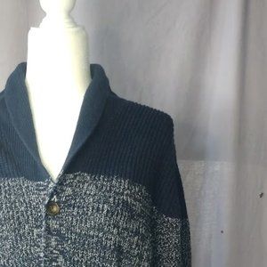 Men's/Gender Neutral triple blue button up old navy cardigan